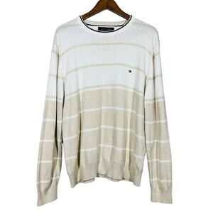 Vintage 90s Tommy Hilfiger Crewneck Light Sweater Stripe - L